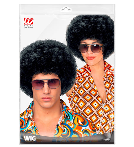 Widmann SRL pruik Afro unisex zwart