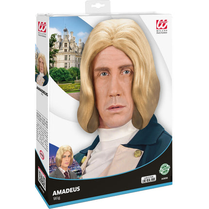 Widmann SRL Pruik Amadeus Mozart blond