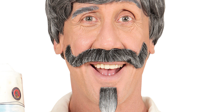 Widmann SRL Pruik Beierse man met snor en sik