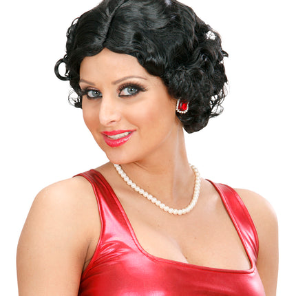 Widmann SRL pruik betty zwart 20-jaren