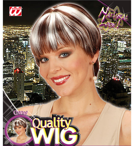 Widmann SRL Pruik Chanel bruin met blonde highlights