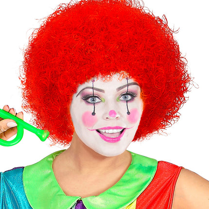 Widmann SRL pruik clown rood