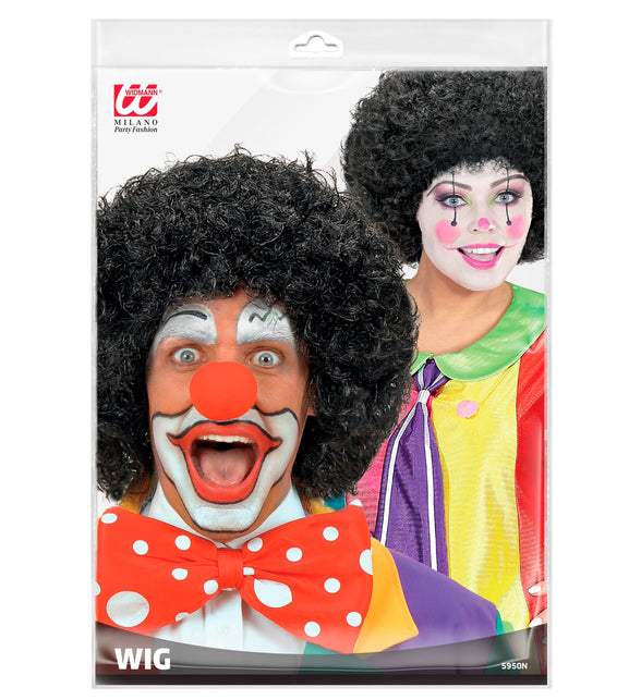 Widmann SRL pruik clown zwart