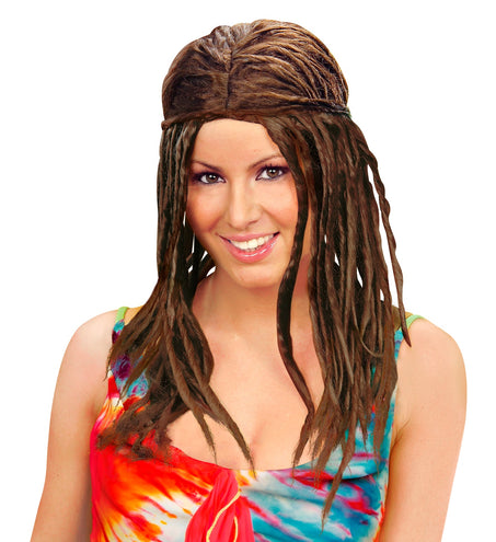 Widmann SRL Pruik, Dreadlocks Bruin