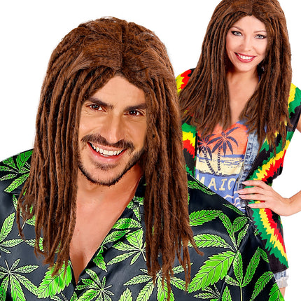 Widmann SRL Pruik, Dreadlocks Bruin