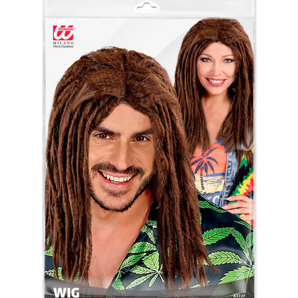 Widmann SRL Pruik, Dreadlocks Bruin