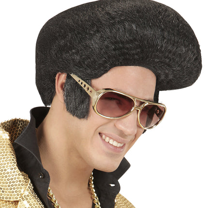 Widmann SRL Pruik Elvis king of rock 'n roll
