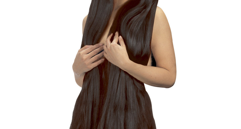 Widmann SRL pruik extra lang zwart 100cm