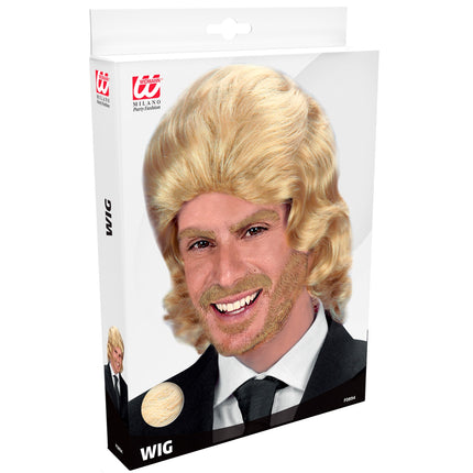 Widmann SRL pruik frankie blond in doos