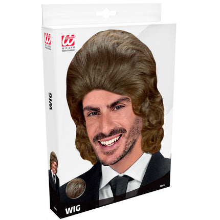 Widmann SRL pruik frankie bruin in doos