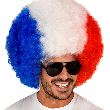 Widmann SRL Pruik Frankrijk blauw wit rood