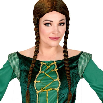 Widmann SRL Pruik Greta met vlechten