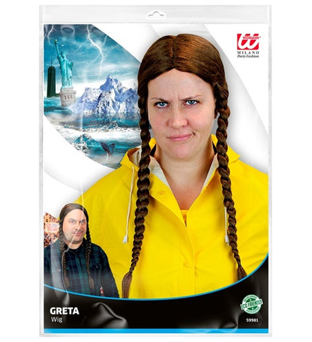 Widmann SRL Pruik Greta met vlechten