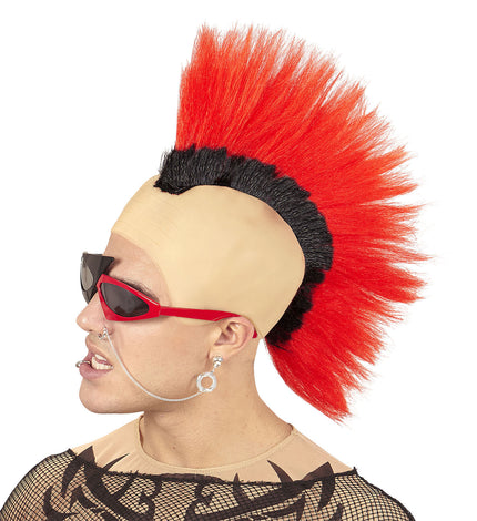 Widmann SRL Pruik hanenkam rood