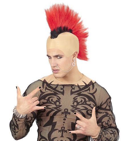 Widmann SRL Pruik hanenkam rood