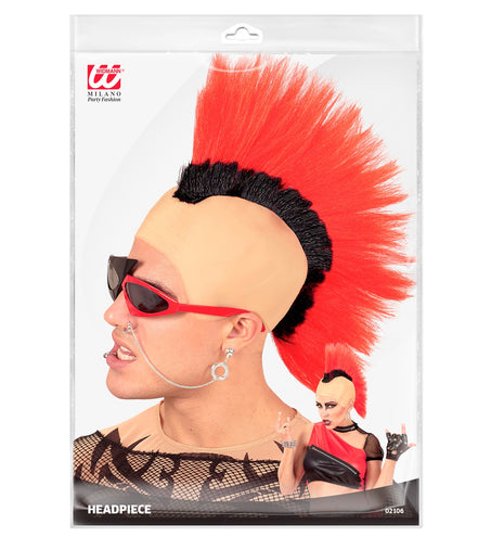 Widmann SRL Pruik hanenkam rood