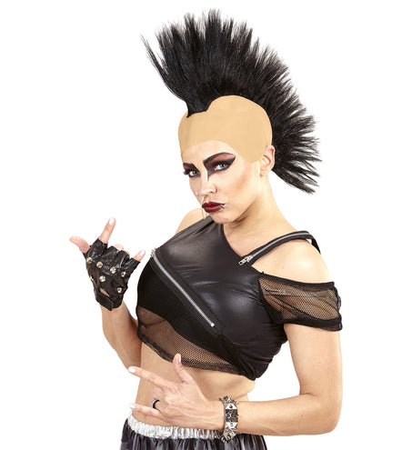 Widmann SRL Pruik hanenkam zwart