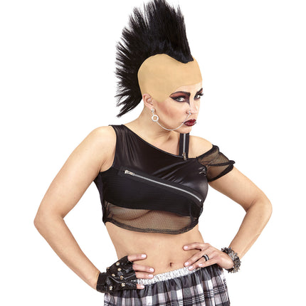 Widmann SRL Pruik hanenkam zwart