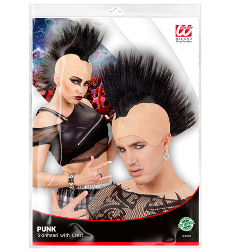 Widmann SRL Pruik hanenkam zwart