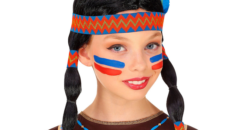Widmann SRL Pruik indiaanse voor kinderen