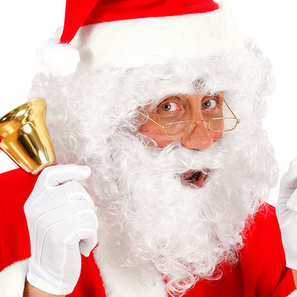 Widmann SRL pruik karakter met krullen en baard wit