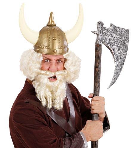 Widmann SRL pruik karakter met lokken en baard blond