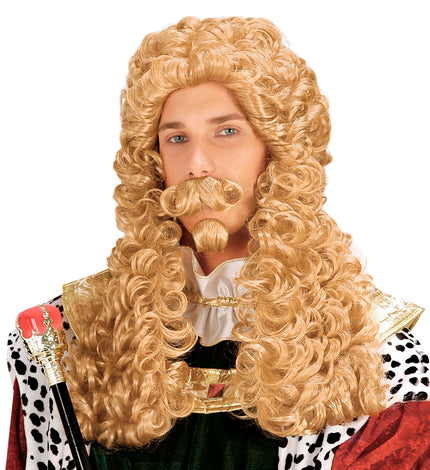 Widmann SRL Pruik koning David met krullen