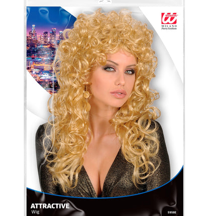 Widmann SRL pruik krulpruik beauty blond