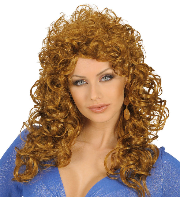 Widmann SRL pruik krulpruik beauty bruin