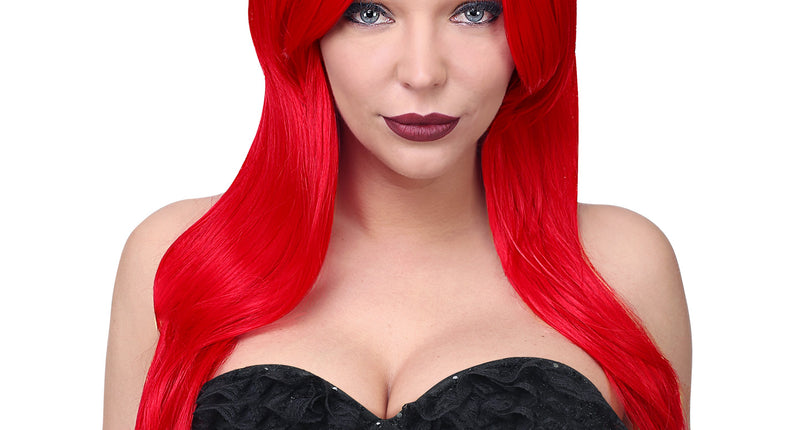 Widmann SRL Pruik lang rood haar Cosplay Alicia
