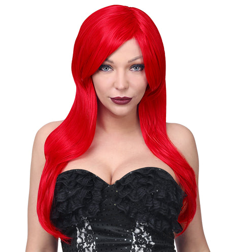 Widmann SRL Pruik lang rood haar Cosplay Alicia