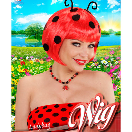 Widmann SRL Pruik lieveheersbeestje met voelsprieten