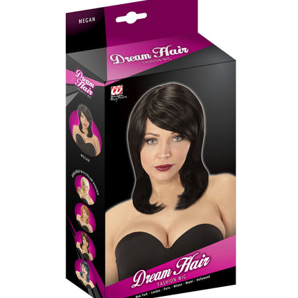 Widmann SRL Pruik Megan zwart