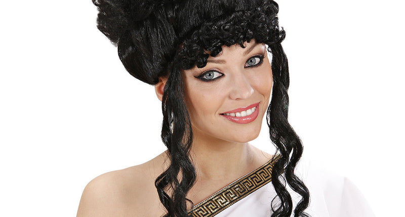 Widmann SRL pruik olympische godin zwart