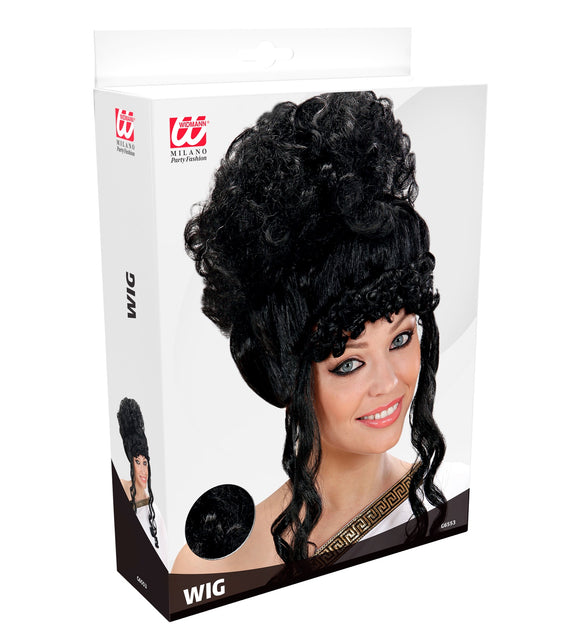 Widmann SRL pruik olympische godin zwart