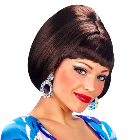 Widmann SRL pruik party girl 70s bruin