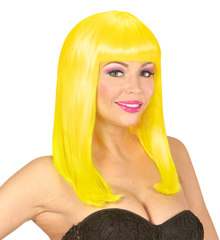 Widmann SRL Pruik, Patsy Neon Geel