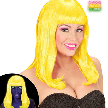 Widmann SRL Pruik, Patsy Neon Geel