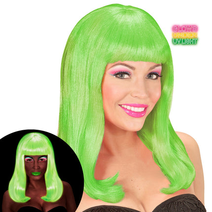 Widmann SRL Pruik, Patsy Neon Groen