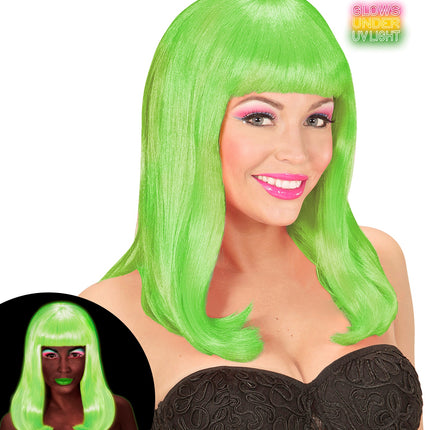 Widmann SRL Pruik, Patsy Neon Groen
