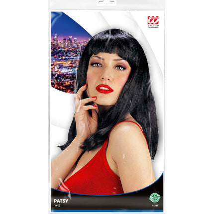 Widmann SRL pruik patsy zwart