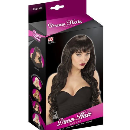 Widmann SRL Pruik President First lady Melania zwart