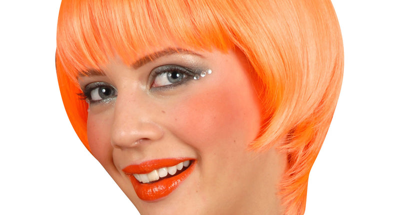 Widmann SRL pruik rave neon oranje