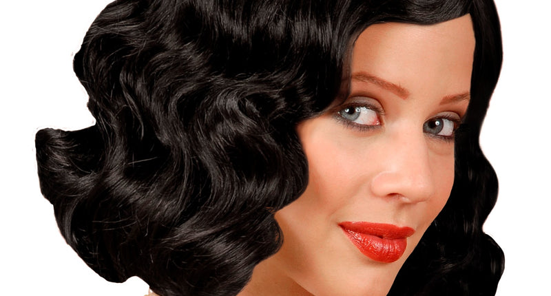 Widmann SRL pruik roaring 20s zwart