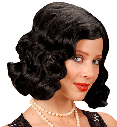 Widmann SRL pruik roaring 20s zwart