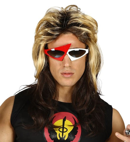 Widmann SRL Pruik rocker 80's jaren Luke