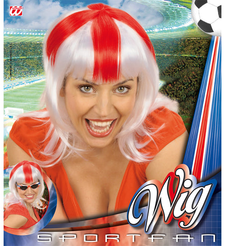 Widmann SRL Pruik rood wit Engeland