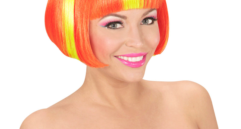 Widmann SRL Pruik, Valentina Neon Geel/Oranje