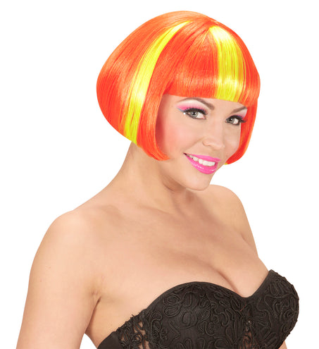 Widmann SRL Pruik, Valentina Neon Geel/Oranje