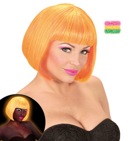 Widmann SRL Pruik, Valentina Neon Oranje/Geel Mix